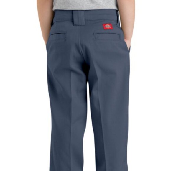 Dickies Girls Slim Fit Straight Leg Stretch Twill Pants - KP 3319 - Dark Navy - Picture 2 of 2